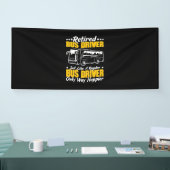Stuurprogramma in ruste bus spandoek (Beurs)