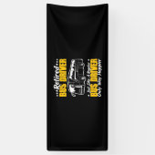 Stuurprogramma in ruste bus spandoek (Verticaal)