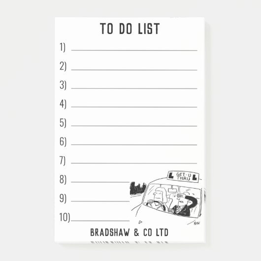Stuurprogramma-instructeur voor een persoonlijk ti post-it® notes (Voorkant)