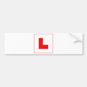 Stuurprogramma L-Bord Leerling/Bachelorette-nacht Bumpersticker
