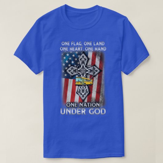 Stuurprogramma Patriotic School Bus T-shirt (Design voorkant)