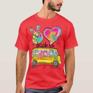 Stuurprogramma Peace Love School Bus T-shirt