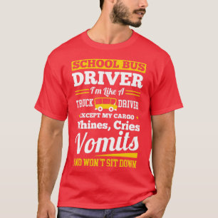 Stuurprogramma School-bus-chauffeur T-shirt