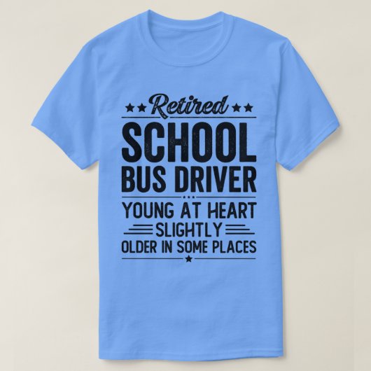 Stuurprogramma school in ruste 4 t-shirt (Design voorkant)