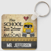 Stuurprogramma school sleutelhanger (Achterkant)