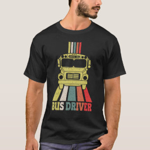 Stuurprogramma schoolbus - bus - chauffeur t-shirt