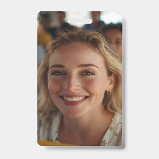 Stuurprogramma Schoolbus Foto Aanpassen Badge (Voorzijde)