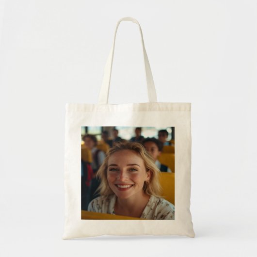 Stuurprogramma Schoolbus Foto Aanpassen Tote Bag (Voorkant)