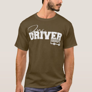 Stuurprogramma schoolbus met cadeau-bus t-shirt