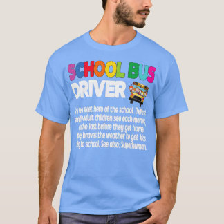 Stuurprogramma schoolbus t-shirt