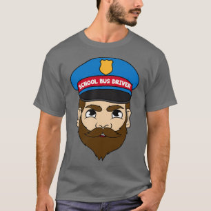 Stuurprogramma schoolbus t-shirt