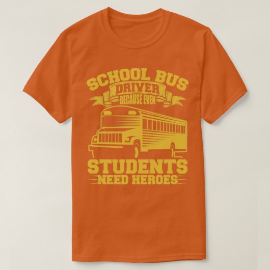 Stuurprogramma schoolbus t-shirt (Design voorkant)