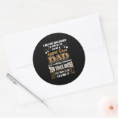 Stuurprogramma Super Cool Dad nooit droomd Ronde Sticker (Envelop)