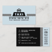 Stuurprogramma Trendy & Modern Taxi Cab Visitekaartje (Voorkant / Achterkant)