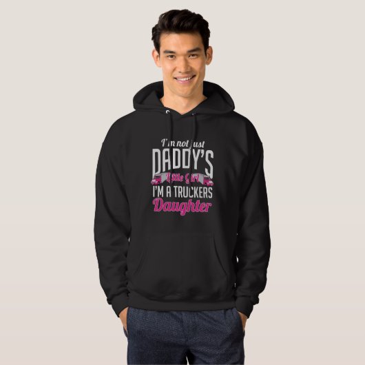 Stuurprogramma Truck Trucker Daughter Hoodie (Voorkant volledig)
