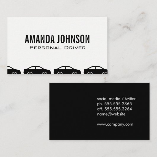 Stuurprogramma Visitekaartje (Voorkant / Achterkant)