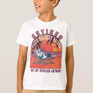 Stuurprogramma voor bejaarde Pizza-levering Funny  T-shirt