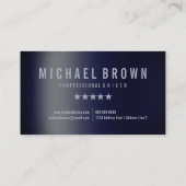 Stuurprogramma voor de professionele metallische m visitekaartje (Achterkant)