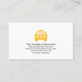 Stuurprogramma voor het landschap Taxi in Bright Y Visitekaartje (Achterkant)