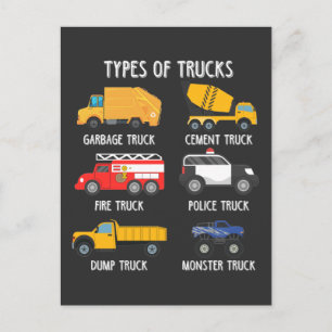 Stuurprogramma voor het recyclen van vuilnis Kinde Briefkaart