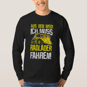 Stuurprogramma voor laadkleader met laadklep met l t-shirt