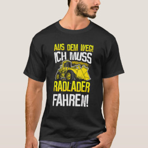 Stuurprogramma voor laadkleader met laadklep met l t-shirt