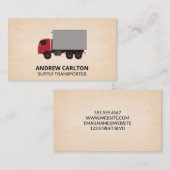 Stuurprogramma voor logistieke levering visitekaartje (Voorkant / Achterkant)