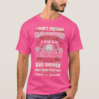 Stuurprogramma voor niet-pretende bus t-shirt