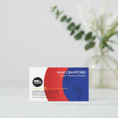 Stuurprogramma voor Red Wereldbol Layers Silver Tr Visitekaartje (Staand voorkant)