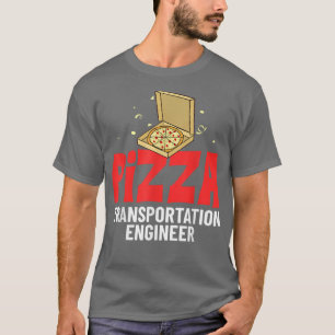 Stuurprogramma voor voedsellevering bezorgt postiz t-shirt