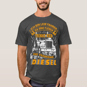 Stuurprogramma vrachtwagenchauffeur — Professionel T-shirt