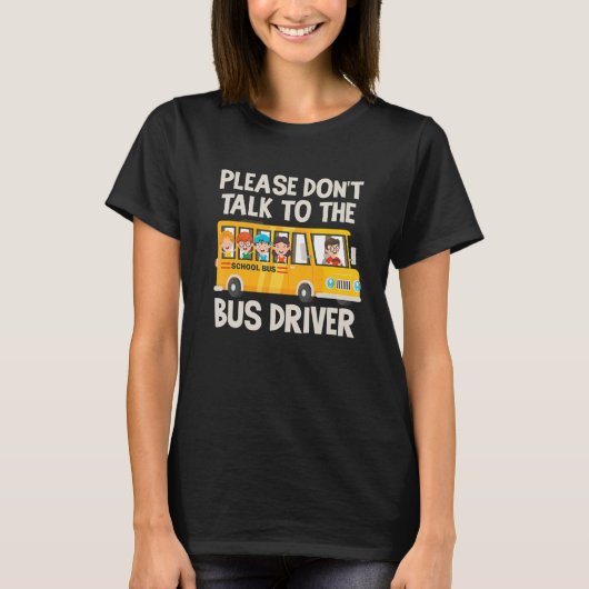 Stuurprogrammabus schoolbus t-shirt (Voorkant)