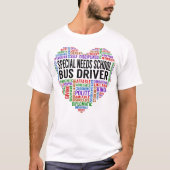 Stuurprogrammahart speciale behoeften t-shirt (Voorkant)