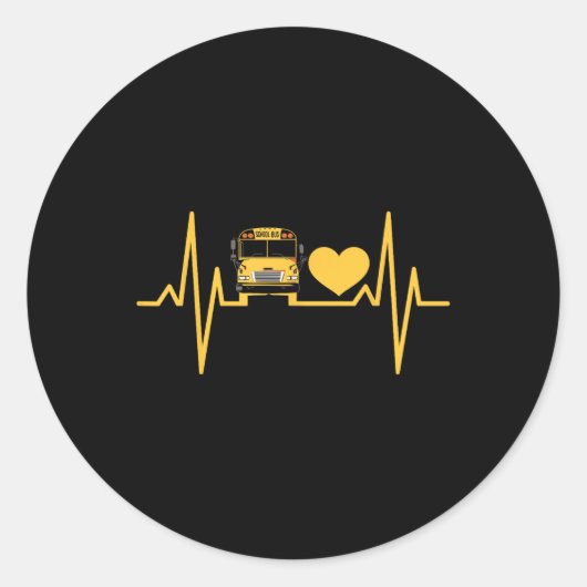 Stuurprogrammahartslag Ronde Sticker (Voorkant)