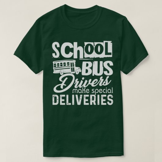 Stuurprogramma's op school leveren speciale result t-shirt (Design voorkant)