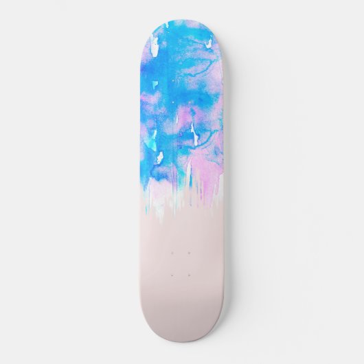 Stuurprogramma's voor Girly Pastel Pink en Blue Wa Skateboard (Voorkant)