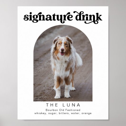 stuurstaafje voor retropet-handtekening poster (Voorkant)