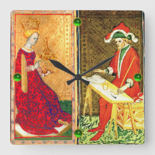 STUURSTUKKEN / MAGISCH EN KONINGIN VAN KUPS VIERKANTE KLOK