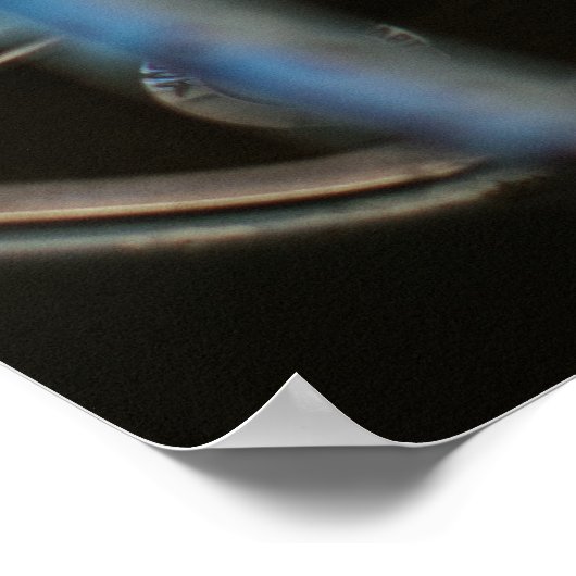  stuurwiel en dashboard op de borst poster (Hoek)