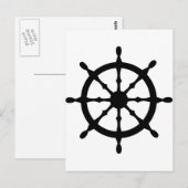 stuurwiel kapitein briefkaart (Voorkant / Achterkant)