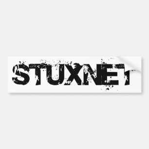 STUXNET GRUNGE BUMPERSTICKER