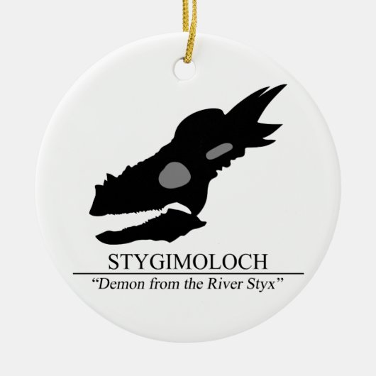 Stygimoloch Skull Keramisch Ornament (Voorkant)