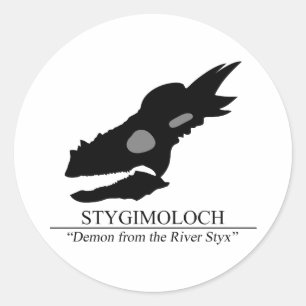 Stygimoloch Skull Ronde Sticker