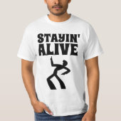 STYIN'ALIVE 1970 DISCO T-SHIRTS D'ANNIVERSAIRE (Devant)