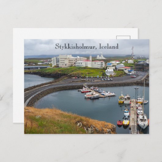 Stykkisholmur, Islande, Carte postale (Devant / Derrière)