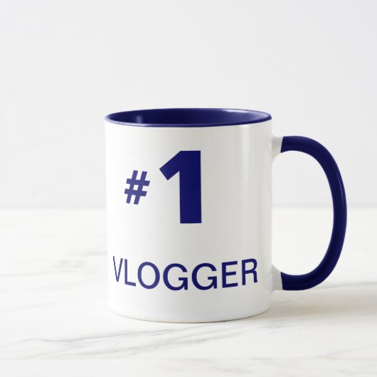 Style 2 de tasse de #1 Vlogger (gaucher) (Droite)