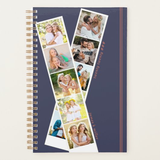 Style 8 Bande Photo Blue Rust Personnalisé (Devant)