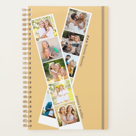 Style 8 Photo Strip Jaune Bleu Personnalisé (Devant)