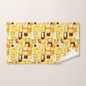 Style abstrait jaune et noir moderne (Serviette à main)