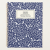 Style Abstrait motif floral bleu personnalisé (Devant)